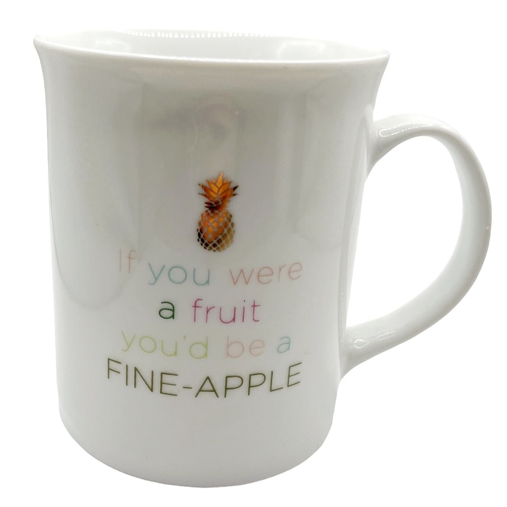 🆕 Fringe Studios “If You Were a Fruit You’d Be a Fine-Apple” Pineapple Mug